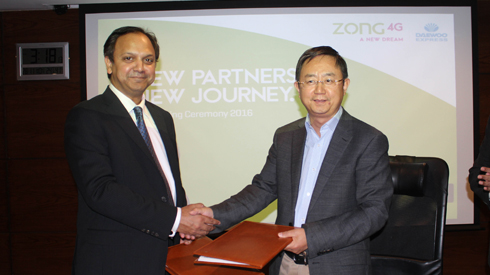 Daewoo express partners with zong
