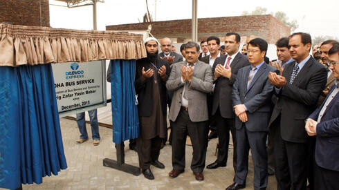 Daewoo express launches lahore DHA bus service
